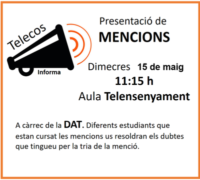 Presentació de les Mencions del GRETST