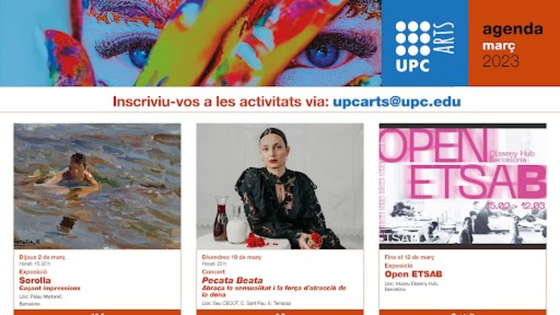 Agenda de març UPC Arts: A gaudir-la!