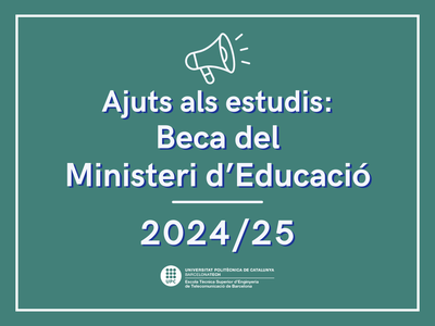 Beca del Ministeri d'Educació 2024/25