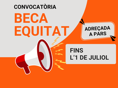Convocatòria de la Beca Equitat PARS dotada amb 2.000 euros (oberta fins l'1 de juliol)