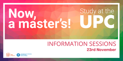 Information sessions: ETSETB Masters - 23rd November