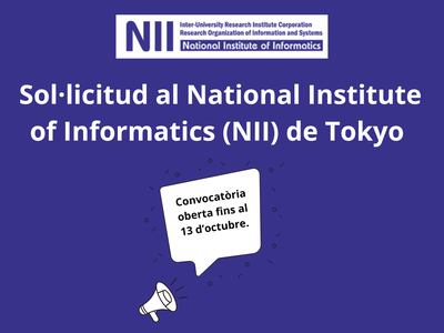 Mobilitat: Vols realitzar una estada de curta durada al Japó? 2nd call of 2025 NII International Internship Program
