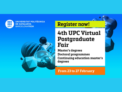 ETSETB is taking part in the UPC Virtual Postgraduate Fair 2026.